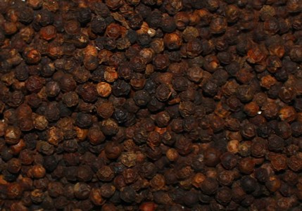 Whole black pepper packed spice